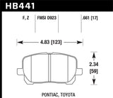 Hawk HPS Street Brake Pads - HB441F.661