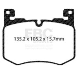 EBC 2019+ Jaguar F-Pace 5.0 Supercharged Yellowstuff Front Brake Pads - DP42412R