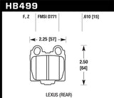 Hawk Performance Ceramic Street Brake Pads - HB499Z.610