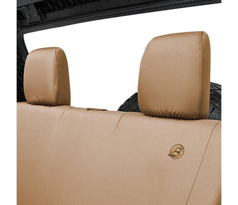 Bestop 07-18 Jeep Wrangler JK 2-Door Rear Seat Covers (Tan) - 29282-04