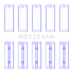King Acura B18A1/B1/C1/C5 K20A / K24A (Size STD) Main Bearing Set - MB5259AM