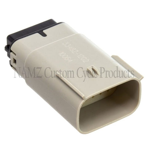 NAMZ 07-23 V-Twin Glide Right Handlebar Control Molex MX-150 12-Position Male Connector - Black - NM-33482-1202