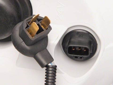 Raxiom 05-11 Toyota Tacoma Axial Series LED DRL Projector Headlights- Blk Housing (Clear Lens) - TT11236