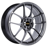 BBS RF 18x7.5 4x100 ET48 Diamond Black Wheel -70mm PFS/Clip Required - RF509DBK