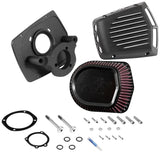 K&N Street Metal Intake System for 01-16 Harley-Davidson Softail/Dyna - Shaker Black - RK-3950