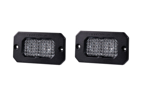 Diode Dynamics Stage Series 2 In LED Pod Sport - White Flood Flush RBL (Pair) - DD6428P