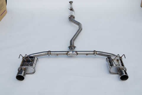 Invidia 2022+ Honda Civic Si (1.5T) 70mm Q300 Cat Back Exhaust - Rolled SS Tips - HS22HS4QD1RSL