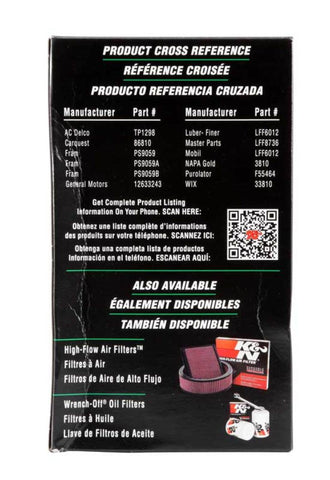 K&N Cellulose Media Fuel Filter 3.5in OD x 6.281in L - PF-3000
