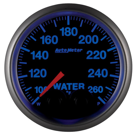 Autometer Elite 52mm 100-260 Degrees F Water Temperature Peak and Warn Gauge w/ Electronic Control - 5654