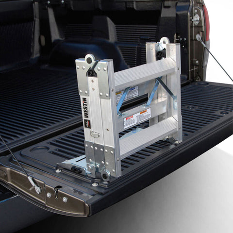 Westin Truck-Pal Tailgate Ladder - Aluminum - 10-3000