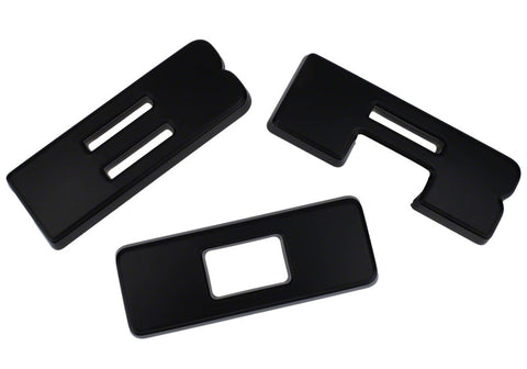 Ford Racing 2021+ Bronco Grille Lettering Overlay Kit - Black - M-1447-BLMB