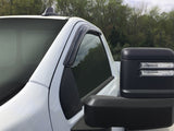 Stampede 2014-2018 Chevy Silverado 1500 Standard Cab Pickup Tape-Onz Sidewind Deflector 2pc Smoke - 60106-2