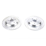 Power Stop 16-18 Ford Focus Rear Evolution Drilled & Slotted Rotors - Pair - AR85181XPR