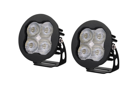 Diode Dynamics SS3 LED Pod Pro - White SAE Fog Round (Pair) - DD6146P
