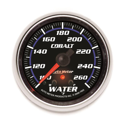 Autometer Cobalt 66.7mm 100-260 Degree F DSM Water Temperature Gauge - 7955