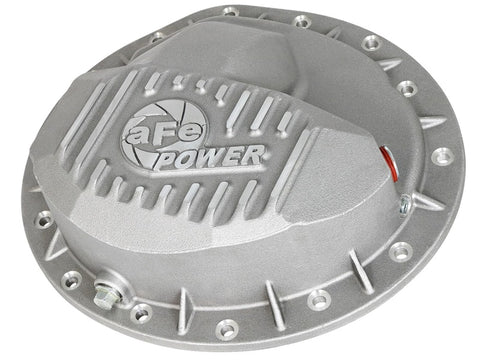 aFe Front Differential Cover (Raw; Street Series); Dodge Diesel Trucks 03-12 L6-5.9/6.7L (td) - 46-70040