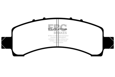 EBC 02 Cadillac Escalade 5.3 (Akebono rear caliper) Greenstuff Rear Brake Pads - DP61667