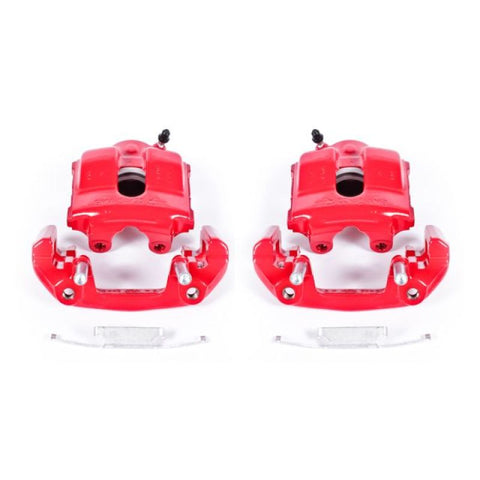 Power Stop 92-98 BMW 318i Front Red Calipers w/Brackets - Pair - S1618
