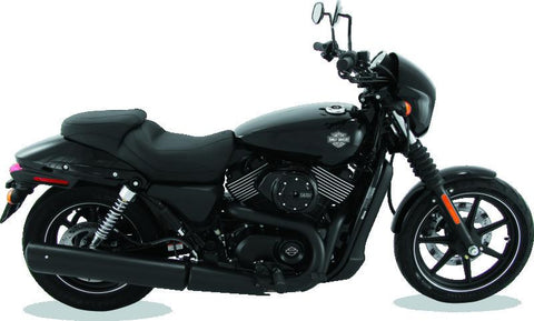 Mustang 15-21 Harley Street Standard Touring 1PC Seat - Black - 76421