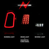 ANZO 11-14 Chrysler 300 LED Taillights Black w/ Sequential - 321343