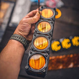 KC HiLiTES FLEX ERA LED Light Bar Bezel Kit for 10in. Segments - Gloss Black - 30581
