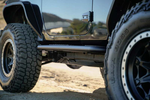 DV8 Offroad 07-18 Jeep Wrangler JK 2 Door Body/Pinch Weld Mounted Side Steps - SRJK-09