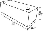 Tradesman Steel Rectangular Liquid Storage Tank - White - 83055