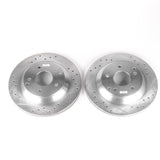 Power Stop 88-96 Chevrolet Corvette Rear Evolution Drilled & Slotted Rotors - Pair - AR8241XPR