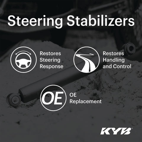KYB Shocks & Struts Steering Stabilizers Front JEEP Wrangler 2007-08 - SS11318