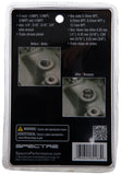 Spectre Pipe Plug Kit - Includes (2) 1/8in. / (2) 1/4in. / (2) 3/8in. / (2) 1/2in. Plugs - Chrome - 60183