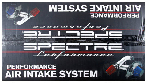 Spectre 03-08 Dodge RAM 1500/2500 V8-4.7/5.7L F/I Air Intake Kit - Clear Anodized w/Red Filter - 9932