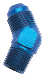 Russell Performance -6 AN to 3/8in NPT 45 Degree Flare to Pipe Adapter - 662390