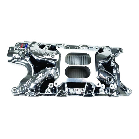 Edelbrock Ford SB 302 Performer RPM Intake Manifold - Chrome Plasma Finish - 7121-CP
