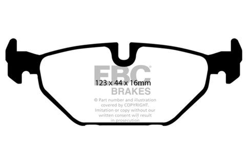 EBC 99-01 Saab 9-5 2.3 Turbo (Aero) Yellowstuff Rear Brake Pads - DP41405R