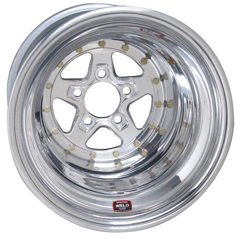 Weld Alumastar 2.0 15x4 / 5x4.75 BP 1.2 / 5in. BS Polished Wheel - Non-Beadlock - 88-504270