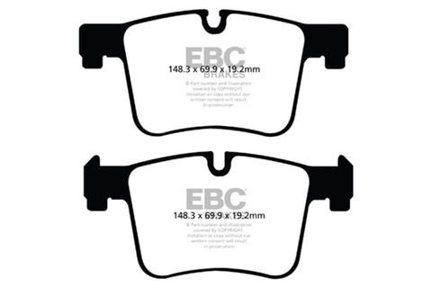 EBC 11+ BMW X3 2.0 Turbo (F25) Yellowstuff Front Brake Pads - DP42105R