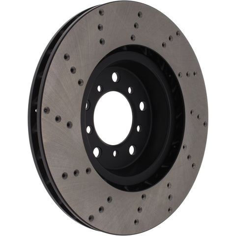 StopTech 01-06 BMW M3 Drilled Left Front CRYO Rotor - 128.34058CL