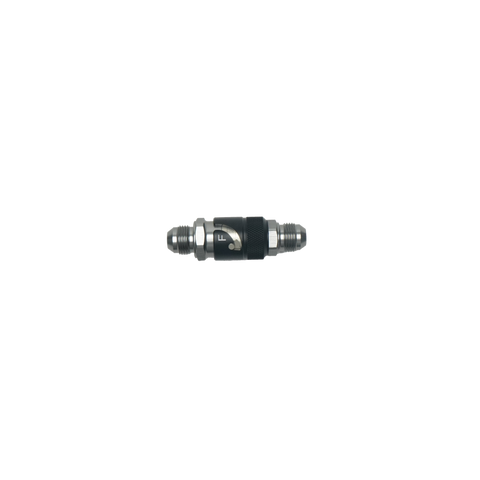 DeatschWerks 8AN Male Flare Quick Disconnect Dry Break Fitting - 2 Pieces Anodized Matte Black - 6-02-0226-B