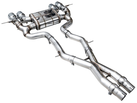 AWE Tuning 23-24 BMW G87 M2 SwitchPath Edition Exhaust - Chrome Silver Tips - 3025-42487