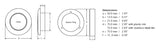 Hella 0500 Series Slim Line White 12V DC Round Soft LED Courtesy Light w/ White Plastic Rim - 980500041