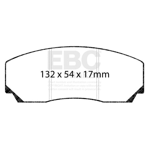 EBC 90-00 Aston Martin Vantage 5.3 (Twin Supercharged)(AP) Bluestuff Front Brake Pads - DP5002NDX