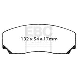 EBC Racing 12-19 BMW 3-Series (F30/F31/F34) Apollo-4 Caliper Bluestuff Racing Brake Pad - DP5002SS