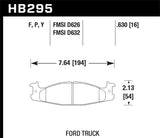 Hawk HPS Street Brake Pads - HB295F.630
