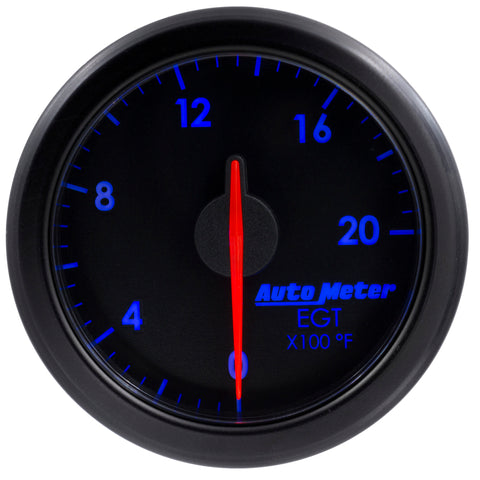 Autometer Airdrive 2-1/16in EGT Gauge 0-2000 Degrees F - Black - 9145-T