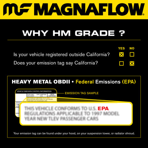 MagnaFlow 02-04 Infiniti I35 3.5L / 02-03 Nissan Maxima 3.5L Rear Underbody D/F Catalytic Converter - 93197