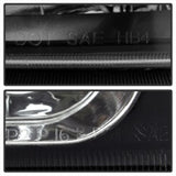 xTune Chevy Silverado 2500HD 03-06 Crystal Headlights w/ Bumper Lights Black HD-JH-CSIL03-AM-BK-SET - 5069801