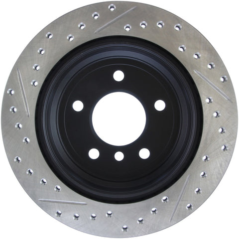 StopTech 9/07-09 BMW 328 / 06 BMW 325 E90 AWD Slotted & Drilled Left Rear Rotor - 127.34091L