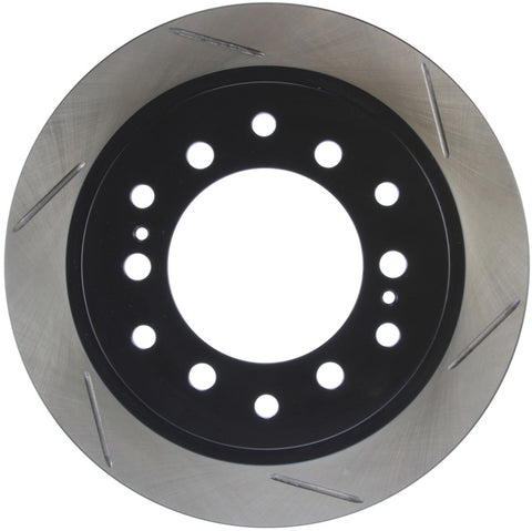 StopTech Power Slot 01-07 Toyota Sequoia/03-09 4 Runner / 03-09 Lexus GX470 Slotted Left Rear Rotor - 126.44128SL