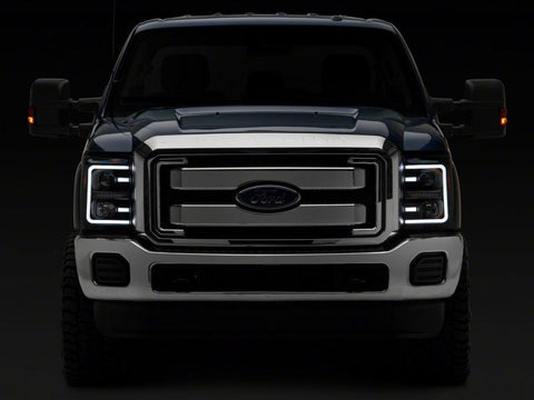 Raxiom 11-16 Ford F-250 Super Duty LED Projector Headlights - Blk Housing (Clear Lens) - SD3620