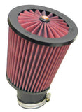 K&N Filter Universal X Stream Clamp-On 3in Flange 4.5in Base 6in Top 6.125in Height - RX-3770